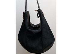 BORSA IN TELA NERA GUCCI