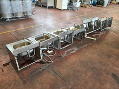 LAVAMANI A MURO INOX USATI