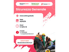 Corso gratuito online sicurezza generale con rilascio di attestato / 1