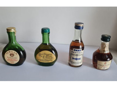 Mignon da collezione Martell e Armagnac n° 4 bottigliette , Martell Cognac 3 stelle ,