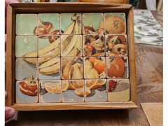 Gioco dei cubi  scatola Puzzle  del 1950 circa ,n° 20 cubi
