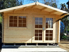 CASETTA IN LEGNO 405X305x245h cm con pavimento (mq 12.3 ) Art. FR40-4030