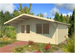 CASETTA DI LEGNO  spessore 40 mm  ( mq 20.7 ) doppi vetri Art. BISCEGLIE