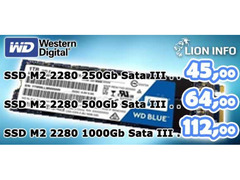 Hard Disk Solido SSD e M2 2280 Crucial e Western Digital