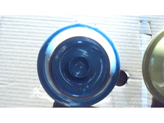 2 Portacandela in Terracotta Smaltata (nuovo)