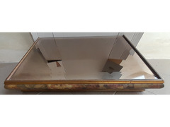 Mensole da muro con piano in specchio misure larghezza 50 cm. profondità 32 cm. altezza 8 cm.