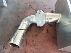 CAPPA INOX COMPLETA DI TUBI USATA