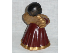 Cherubino Natale terracotta dipinta