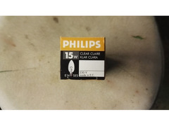 Lampadina E14 15W  Oliva Trasparente Philips