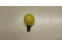 Lampadina E14 25W 230V Gialla Imperia A Sfera Diam. 45mm