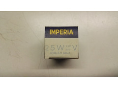 Lampadina E14 25W 230V Gialla Imperia A Sfera Diam. 45mm