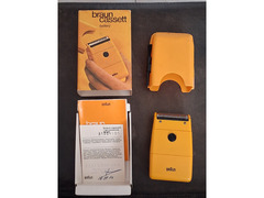 Rarissimo rasoio  design  Florian Seiffert da viaggio a batteria- BRAUN Cassett 5537-701 -  d