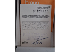 Rarissimo rasoio  design  Florian Seiffert da viaggio a batteria- BRAUN Cassett 5537-701 -  d