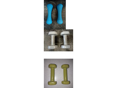 Pesi Manubri per fitness composto da tre coppie di manubrivari pesi in colori diversi