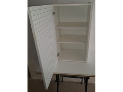 Pensile o base o Mobiletto in Laminato con disegnoa qudretti frontale Verde.