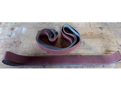 Nastri carta vetrata carta abrasiva Telata NUOVI mis 2450 mm. x 90 mm.