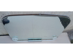 Specchio Antico Murano Vintage Trapezoidale curva sopra inserti in vetro Torchon