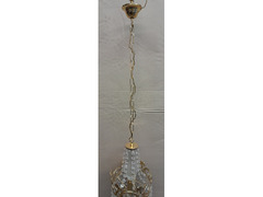 Lampadario In Ottone e Cristallo Vintage in stile impero
