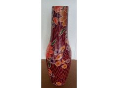 Vaso Ovale in legno decorato
