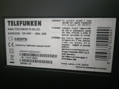 TV Telefunken 32 pollici full HDMI completo