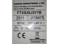 Condizionatore Aria Daikin 2 split da 9.000 BTU più motore unità esterna