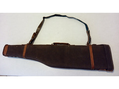 Custodia per fucile rigida Vintage in stoffa e cuoio