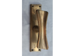 Cremonese Maniglia per Finestra a Farfalla in Ottone al naturale, stile Vintage,