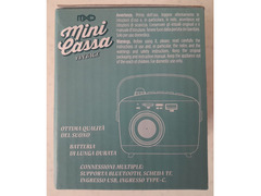 Cassa amplificata regolabile Bluetooth lettore sim card. Nuova aperta solo per foto