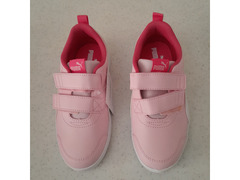 Scarpe da ginnastica N° 34 PUMA Courtflex V2 V PS in Rosa Almond Blossom e Bianco ORIGINALI
