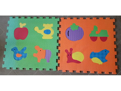 Tappetini gomma bambini a puzzle con forme staccabili e ricomponibili