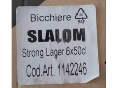 Bicchiere da birra del marchio Slalom Realizzato con vetro resistente