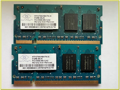 Memoria Ram SODIMM DDR2 2 x 512Mb Nanya
