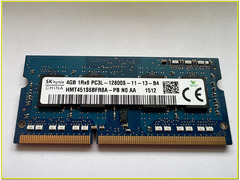 Memoria Ram SODIMM DDR3 1 x 4gb SKhynix