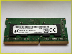 Memoria Ram SODIMM DDR4 1 x 4gb Micron