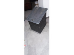 Contenitore in ferro porta legna, pellet o cenere 40x50x55h