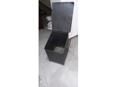 Contenitore in ferro porta legna, pellet o cenere 40x50x55h