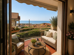 PIETRA LIGURE VENDESI STUPENDO TRILOCALE CON VISTA MARE
