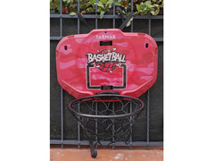 Canestro da basket da parete, colore rosso, modello Tashak,