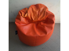 Pouf a Sacco a Pera (o bean bag) Poltrona di colore Arancione