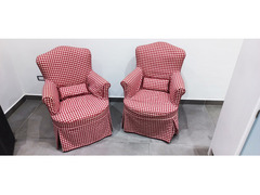 coppia, 2 poltroncine sfoderabili