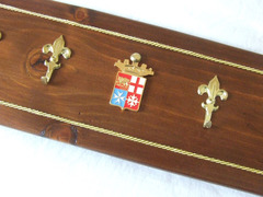 MARINA MILITARE Porta CALENDARIO IDEA REGALO LEGNO MASSELLO ARALDICO METALLO ITALIA