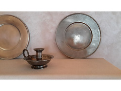 Collezione di oggetti in Peltro puro al 100%, riproduzioni Perfette degli oggetti di uso