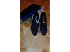 Scarpe eleganti blu in suede tg 41