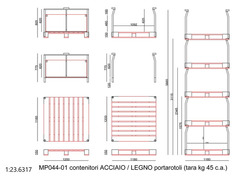 Pedane pallet bancali con sponde smontabili