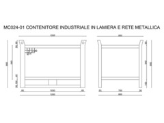 Contenitori cestoni in rete metallica impilabili ad incastro