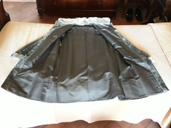 Cappotto 7/8 sette ottavi grigio in pelliccia autentica di Breitschwantz