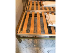 letto matrimoniale ferro e doghe o due singoli