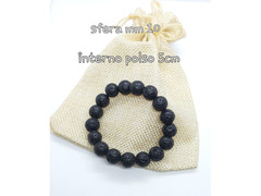 Bracciale in PIETRA LAVICA UNISEX PER UOMO E DONNA