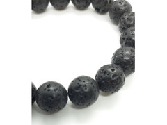 Bracciale in PIETRA LAVICA UNISEX PER UOMO E DONNA