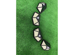 FARETTI DA ESTERNO CON PANNELLO SOLARE VARIE FUNZIONI.